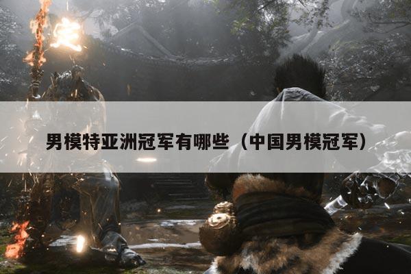 男模特亚洲冠军有哪些(中国男模冠军)