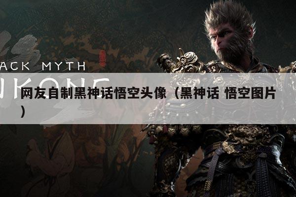 网友自制黑神话悟空头像(黑神话 悟空图片)