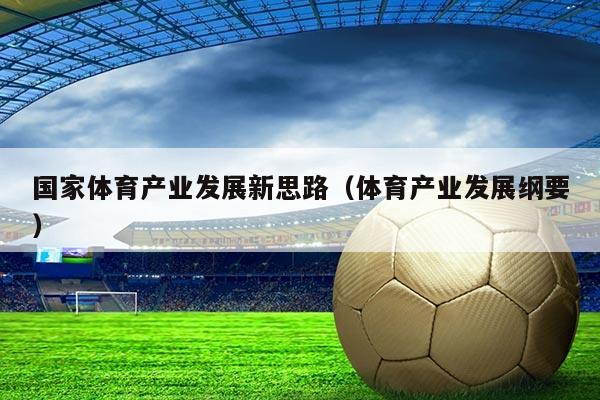 国家体育产业发展新思路（体育产业发展纲要）